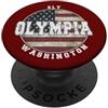 Washington born and pride Olympia Washington, Vintage bandiera americana PopSockets PopGrip Adesivo