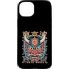 Japanese Aesthetic by Tokyo Waves Custodia per iPhone 15 Plus Maschera giapponese del diavolo Yokai del diavolo Hannya Giappone Oni