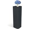 Kloris Colonna quadrata Espositore Supporto Piedistallo per sweet table plastica cm 30x30x70 h Grafite Made in Italy