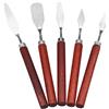 NATUCE 5PCS Pittura Spatola Raschietto, Coltelli Pittura, Spatole per Pittura ad Olio, Pittura Raschietto, Tavolozza Coltelli Palette Spatola Acciaio Inox Color Mixing per Olio, Tela Artisti Studenti