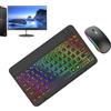 Generico Tastiera wireless e retroilluminazione del - 2 modalità di luce tastiera con set di RGB a 7 colori | Tastiera ergonomica e combo del per laptop, PC e tablet, elegante e funzionale pe