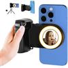 HAFOKO Magnetico Smartphone CapGrip Telecamera Cellulare Autoscatto Presa Maniglia Foto Otturatore Presa con Bluetooth Senza Fili Telecomando Compatibile per iPhone Tutti i Telefoni Video