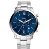 FOSSIL Orologio Neutra Chrono da uomo, movimento cronografo, cassa in acciaio inossidabile da 44 mm e bracciale in acciaio inossidabile, FS5792