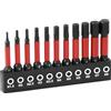 Flintronic Punte per Cacciavite Esagonale Magnetiche, 11Pezzi Inserti per Avvitatore, 1/4 Punte per Avvitatore da 50mm, Hex Allen Power Bit Set in Acciaio S2, H1,5/2/2,5/3/3,5/4/5/6/7/8