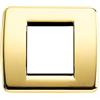 Vimar 17093.32 Idea Placca Rondò 1 modulo o 2 moduli ridotti, metallo pressofuso, 9.1x8x0.9 cm, oro lucido