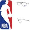 NBA montatura per occhiali da vista uomo metallo anni 90 vintage made italy NBA