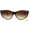 MILA SCHON occhiali da sole donna vintage anni 80 plastica marrone nuovi vintage mila schon