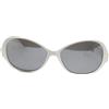 Mila schon occhiali da sole donna bianchi a specchio vintage anni 90 made italy