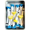 Yorrx Illu Golf Tees - Confezione da 12 pezzi in scatola di metallo