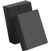 PETSOLA 2 Pezzi di Cuscinetti per Bilanciere, Tappetino Ammortizzante in PVC Morti, Silenzioso, Multiuso, per La Protezione Del Pavimento, Antiscivol, Nero 50x33x4cm