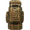 SZETOSY Zaino Tattico da 80L, Impermeabile, Molle, per Trekking, Caccia, Escursionismo, Pesca