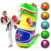 Sunrad Taekwondo - Sacco da boxe gonfiabile per bambini 3-10 bambini, regalo per ragazzi e ragazze, sacco da boxe in piedi per la pratica del karate, taekwondo