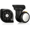 NIULIniuli Ruote per valigie, Ruota girevole a 360 gradi for bagagli, ruota muta, sostituzione, riparazione, parti, spinner (W203#)
