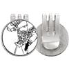 no/no Cina Capolavoro cinese Pellegrinaggio Disegno Golf Ball Marker Cappello Cap Clip Smalto Magnetico