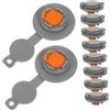 RUNROTOO Kit 10 Tappi Valvola Unidirezionale in Tpu per Materasso Gonfiabile e Cuscino da Viaggio, Accessori di Ricambio per Chiusura Ermetica e Flusso d'Aria Rapido, per Auto e Outdoor