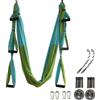 TOOSOAR Amaca Yoga,con Manico in Schiuma Spessa,per Yoga,Antigravità(Azzurro Cielo e Verde Frutta)