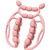 Yunmeryker Massage Roller Ruote Circolari Roller per Muscoli Tesi Pressioni Mirate su Gambe Manico Ergonomico Antiscivolo Adatto a Danzatori Nuota, Rosa