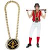 Penitue Catena con Medaglia The Greatest of all Time, 15cm Grande Oro Goat MVP Divertente Premio Campione per Trofeo Sportivo Regalo Premio (Baseball)