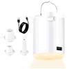 Generic Pompa ad aria per gonfiabili, lampada a batteria da 600 mAh, piccolo compressore d'aria per gonfiaggio e sgonfiaggio, per materassi, palloncini, pallacanestro, calcio, giocattoli, pallavolo