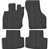 Gledring Tappetini in Gomma Compatibile con Skoda Octavia IV e-Tec Sedan/Kombi 2020- (Profilo T 4-Parti + Clip di Montaggio)