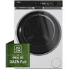 HAIER HWD120BD16397EUS LAVASCIUGA, Caricamento frontale, capacità lavaggio 12 kg, asciugatura 7 18 programmi, Profondità 66 cm, Giri 1600 rpm, Bianco, Classe A, Abbonamento DAZN Full mesi incluso