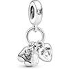 Pandora Nuckelflasche und Babyschuhe Charm-Anhänger 798106CZ Pendente