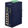 PLANET IGS-614HPT switch di rete Non gestito Gigabit Ethernet [10/100/1000] Supporto Power over [PoE] Blu (IP40 Industrial 4P 10/100/1000 - 802.3at PoE + 1-P 10/100/1000T & 1-Port 100/1000X SFP Switch Warranty: 60M) [IGS-614HPT]
