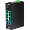 Trendnet TI-PG102I switch di rete Gestito L2 Gigabit Ethernet [10/100/1000] Supporto Power over [PoE] Nero (10-Port Industrial - Managed PoE+ DIN-Rail Switch 24 57V 2 4 Warranty: 36M) [TI-PG102I]