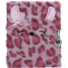 Depesche 14201 TOPModel Cosy Cat - Diario con Chiusura a Cuore e Chiave, Libro in Rosa, con Pelliccia di Leo Rosa, incl. 96 Pagine Finemente Foderate e illustrate a Colori