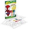 CRAYOLA - Album attività & Coloring Spidey, 32 Pagine da Colorare e 7 Mini Pennarelli Lavabili, 04-2809