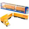 siku 1806, Road Train, Trattore stradale con semirimorchio e rimorchio, 1:87, Metallo e Plastica, Marrone e Bianco