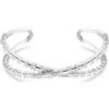 SWAROVSKI BRACCIALE RIGIDO HYPERBOLA INFINITO, BIANCO, PLACCATO RODIO M - 5.7 x 4.4 cm