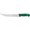 Sanelli Premana Professional Coltello Scimitarra Olivato, Acciaio inox, Verde/Rosso, lunghezza lama 26 cm.