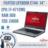 Fujitsu Notebook Fujitsu E744 Notebook 14" Cpu i7-4712mq Ram 8gb DDR4 SSD 240Gb Grado B