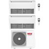 Riello Climatizzatore Condizionatore Riello Pavimento/Soffitto Dual Split Inverter R32 12000 + 18000 BTU con U.E AARIA MULTI 250 PI Classe A++/A+