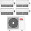 Riello Climatizzatore Condizionatore Riello Pavimento/Soffitto Quadri Split Inverter R32 12000 + 12000 + 12000 + 12000 BTU con U.E AARIA MULTI 485 PI Classe A++/A+
