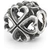 Trollbeads Collezione invernale suoni di armonia e perline d'amore, misura unica, Argento sterling Oro giallo, Nessuna pietra preziosa