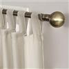 No. 918 Trevor - Coppia di tende semi-trasparenti con linguetta superiore, 101,6 x 241,3 cm, colore: Ecru