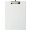 Exacompta 19296E Porta blocco in cartone Balacron con busta in plastica e clip con sistema di fissaggio a parete Formato 23 cm x 32 cm per documenti in formato A4 colore bianco
