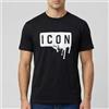 Icon T-shirt Icon con logo da uomo rif. IUT019, Nero
