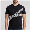 Icon T-shirt Icon con logo da uomo rif. IUT016, Nero