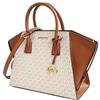Michael Kors Avril Large Satchel Logo Vanilla