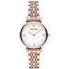 Emporio Armani Orologio Donna, movimento a due lancette, cassa in acciaio inossidabile oro rosa 32 mm con bracciale in acciaio inossidabile, AR11267