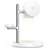 Joyroom Caricabatterie wireless Qi2 4 in 1 da tavolo - Bianco