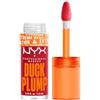 NYX Professional Makeup Gloss Rimpolpante, Altamente Pigmentato, Volume Immediato e Duraturo, Arricchito con Zenzero Piccante, Duck Plump, Tonalità: Cherry Spice, 6,8 ml