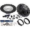 EvoTuning Kit Casse Altoparlanti per Lancia Ypsilon 843 dal 2003 al 2011 Anteriori, Alpine SXE-1750S Set 2 Woofer +2 Tweeter 2 Anelli Adattatori 2 Cavi (NO plug and play)