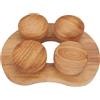 Naroote Poggiatesta per Sauna in Legno, Cuscino per Collo in Quercia a Disco Girevole, Cuscino per Poggiatesta in Legno, Ideale per Rilassare la Testa e Alleviare Il Dolore alla Spalla, 6,69x9,06