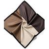 Vivisence Donna Foulard In Seta Quadrato Bordi Arrotolati A Mano Stile Chic, Rosa/Blu,65 X 65 Cm