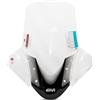 GIVI Parabrezza GiVi omologato ABE per Yamaha Tricity 125 2025 | Dimensione 69 x 63 cm, trasparente, omologazione E, protezione bordi, ABE 38743 per MBK Tryptik 125i, MBK Tryptik 125i ABS