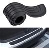 WSXCDE Auto Protezione Paraurti Posteriore, per Ford Fiesta 2003-2008 Striscia Protettive Bagagliaio, Piastra Bagagliaio Anti-Graffio Adesivo,A-M